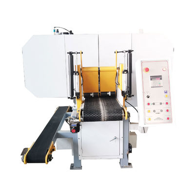 11KW-22KW Основная мощность двигателя MJ400 Дереворезка горизонтальная ленточная пила с колесами