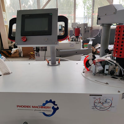 KN-700-3 Лазерная прецизионная стыковочная сгибающаяся рука кривая ребра ленточная машина для мебельных дверей