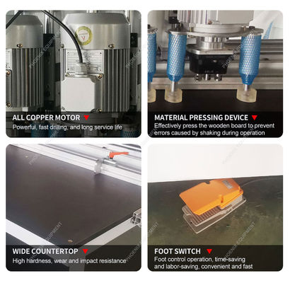 Трехлинейный номер воздушного давления 0,6-0,8Mpa Шнурная буровая машина для деревообрабатывающего шкафа