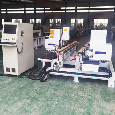 Высокопроизводительная CNC дверная блокировка и буровая машина для горизонтального производства дверей