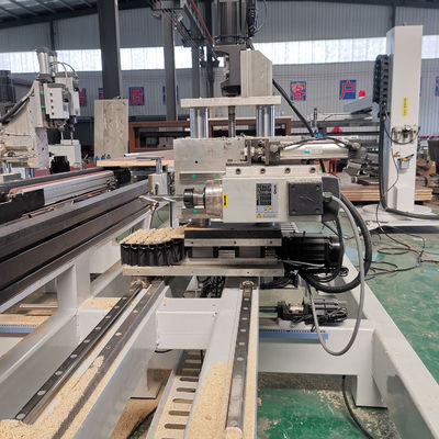 Высокопроизводительная CNC дверная блокировка и буровая машина для горизонтального производства дверей