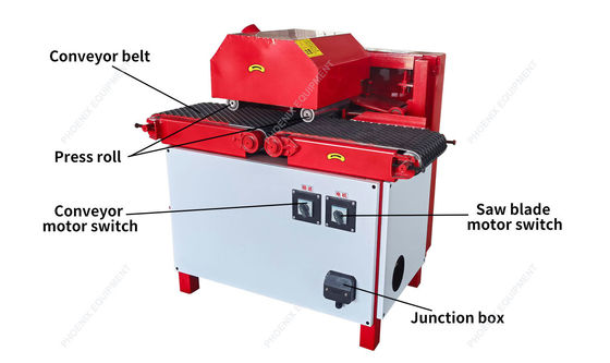 Обработка древесины с PDPJ300 Solid Wood Panel Multi Blade Saw и 10-дюймовым лезвием пилы