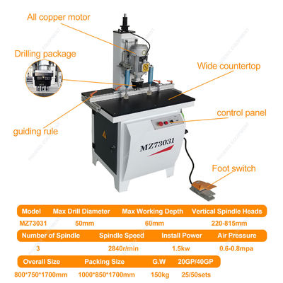 Высокоточная металлическая CNC фрезерная резьба сверление небольшая скамейка буровая машина для двери