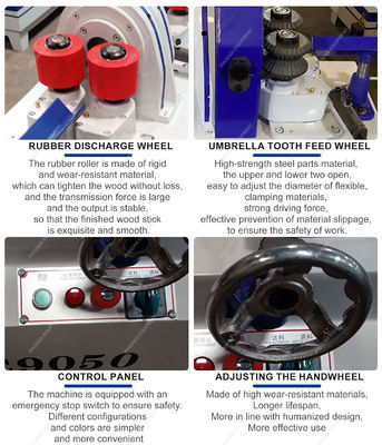 860*650*980мм Размер лопаты и моп круглого ствола для обработки твердой древесины