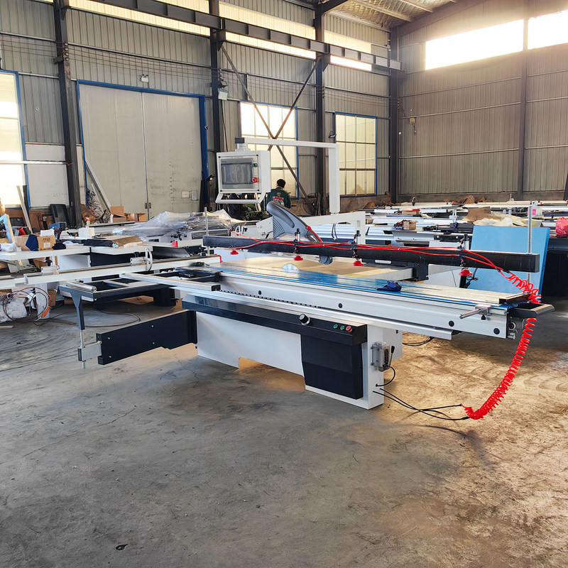 Промышленная CNC высокоточная деревянная резьба Сдвижная столовая пила с горизонтальным стилем