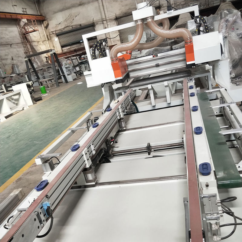 Скорость MJ-27308 Деревообработка CNC Автоматическая деревянная дверь Деревянная панель Четырехбоковая режущая пила