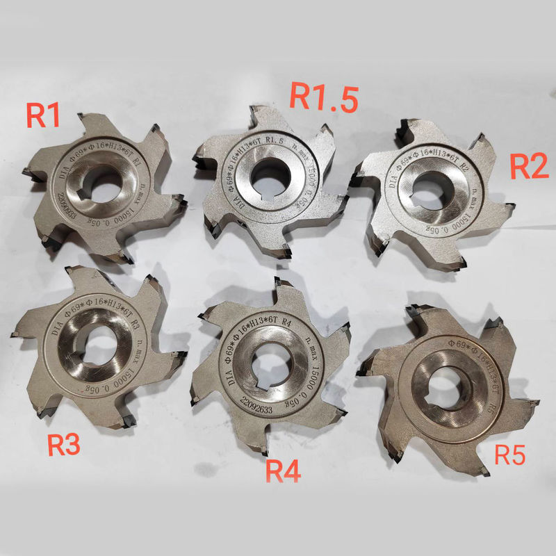 KDT Edge Banding Machine Part Six Blade Slot Wood Milling Cutter для доски из древесины MDF